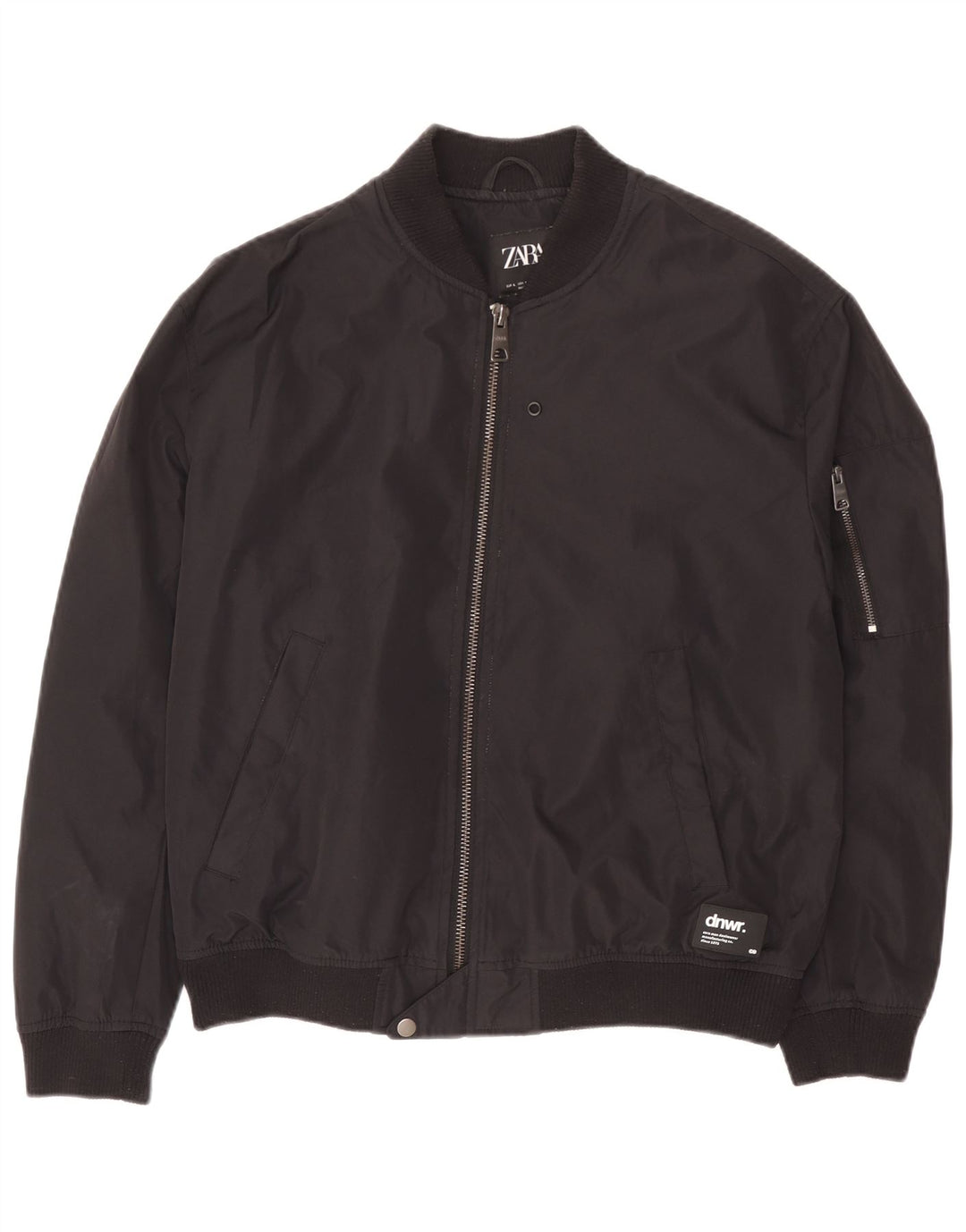 Giubbotto bomber da uomo Zara UK 40 grande poliestere nero