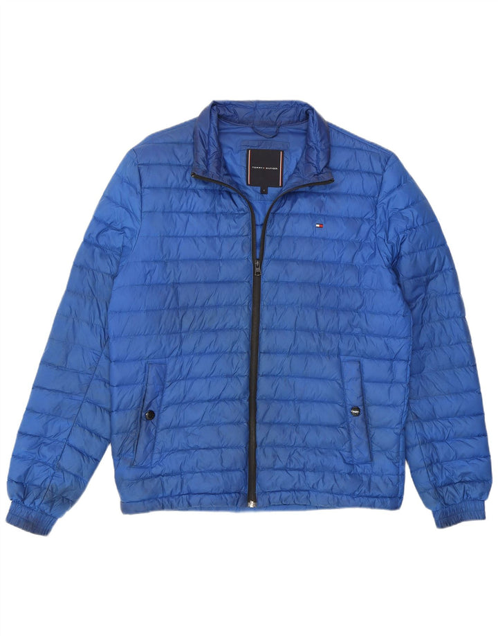 Giacca imbottita da uomo Tommy Hilfiger UK 36 Small Blu Poliammide
