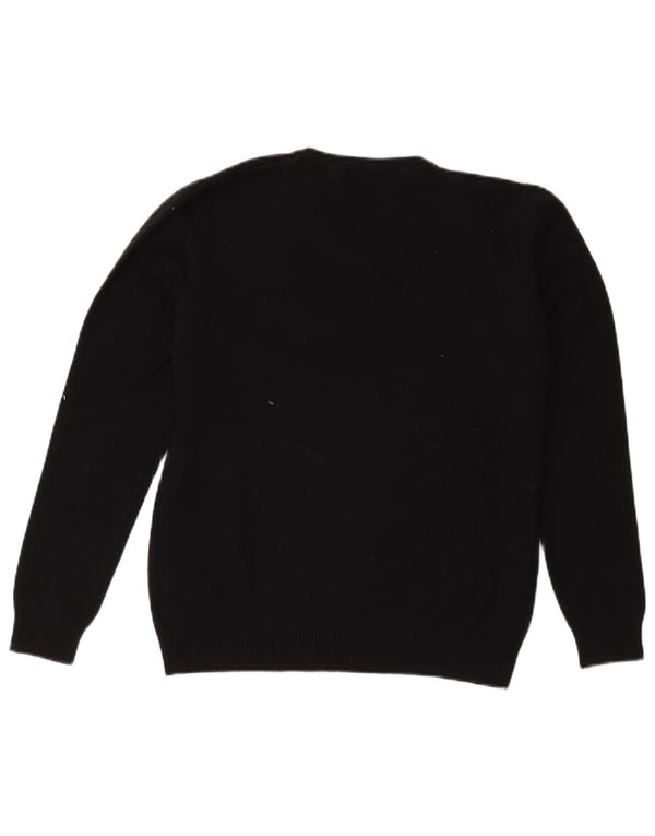 Maglione da ragazzo con scollo a V Marks & Spencer 14-15 anni in cotone nero