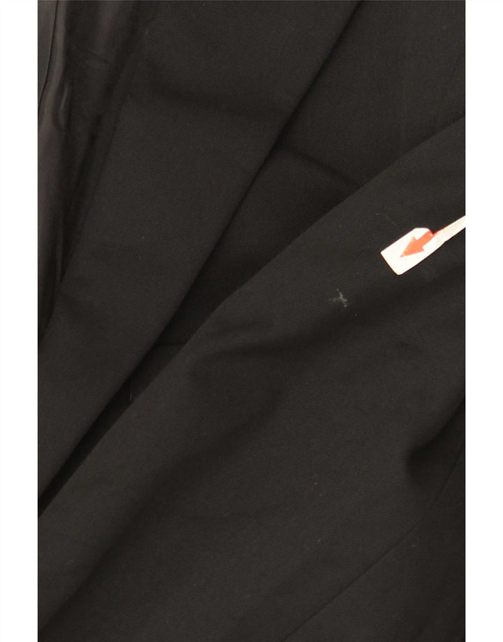 Giacca blazer corta slim fit da uomo Marks & Spencer UK 36 piccola nera