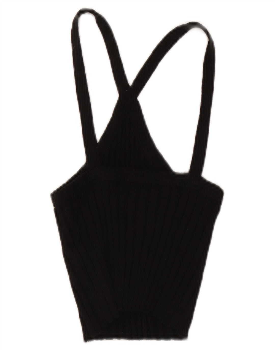 Top corto da donna Zara UK 8 piccolo cotone nero
