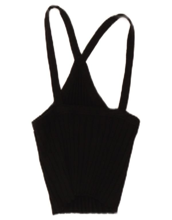 Top corto da donna Zara UK 8 piccolo cotone nero