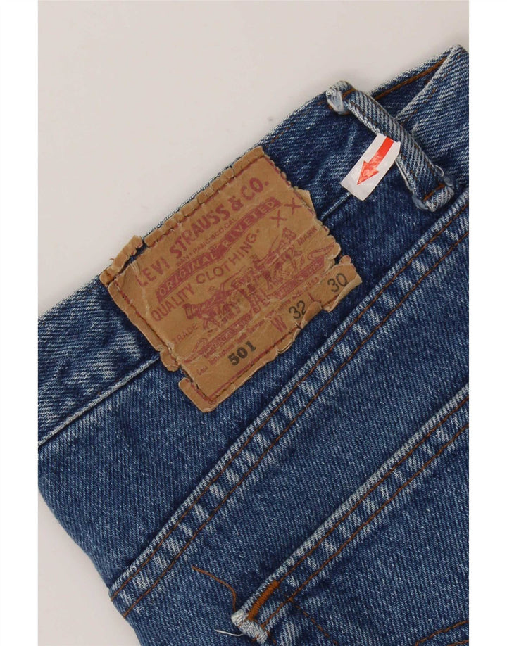 Jeans dritti Levi's 501 da donna W32 L30 cotone blu
