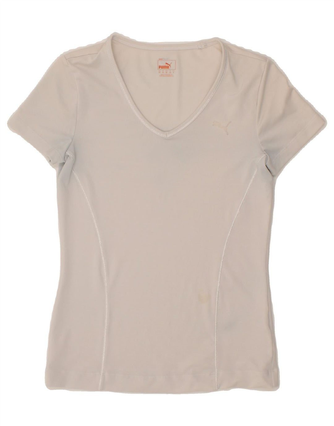 PUMA Womens T-Shirt Top UK 6 XS White Vintage Puma and Second-Hand Puma from Messina Hembry 