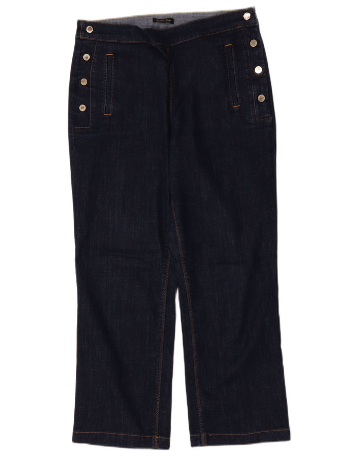 Jeans corti da donna Massimo Dutti EU 40 medio W30 L25 cotone blu navy