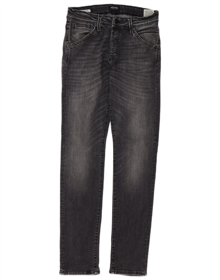 Jack & Jones Uomo GLENN Slim Jeans W30 L32 Cotone Grigio
