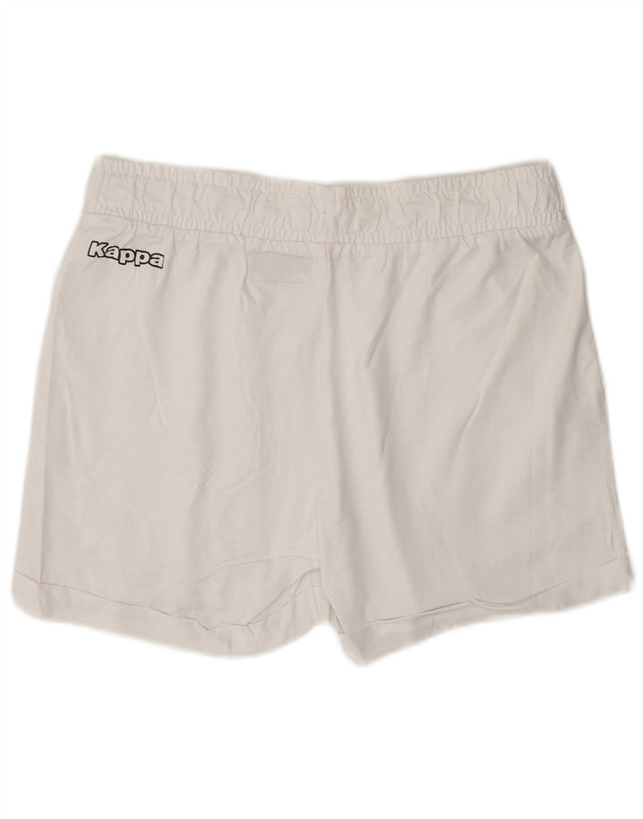 Pantaloncini sportivi Kappa da donna UK 14 grandi bianchi