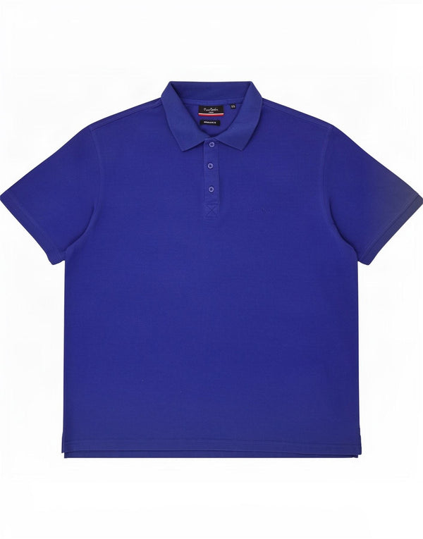Pierre Cardin Polo da uomo vestibilità regolare 2XL Blu Cotone