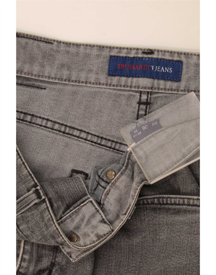 Jeans Dritti Donna Trussardi W34 L34 Grigi