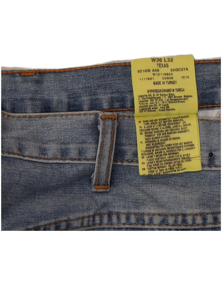 Jeans dritti da uomo Wrangler Texas W36 L32 cotone blu