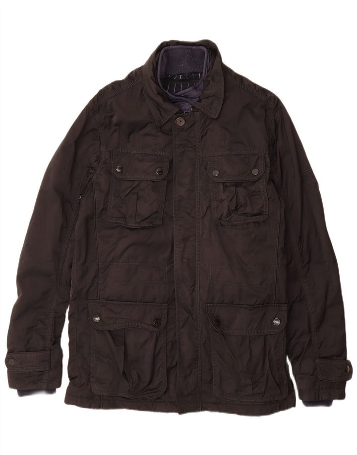 Giacca utility da uomo Tommy Hilfiger UK 38 nylon nero medio