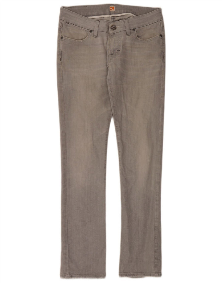 Jeans slim da donna Hugo Boss W28 L32 cotone grigio