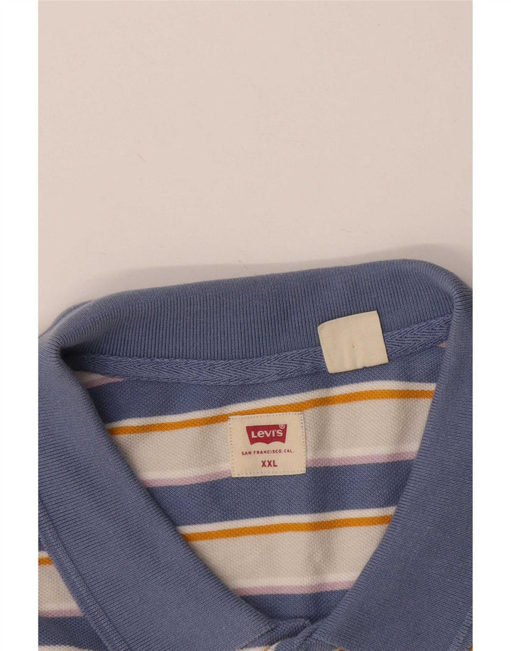 Polo Levi's da uomo 2XL a righe blu