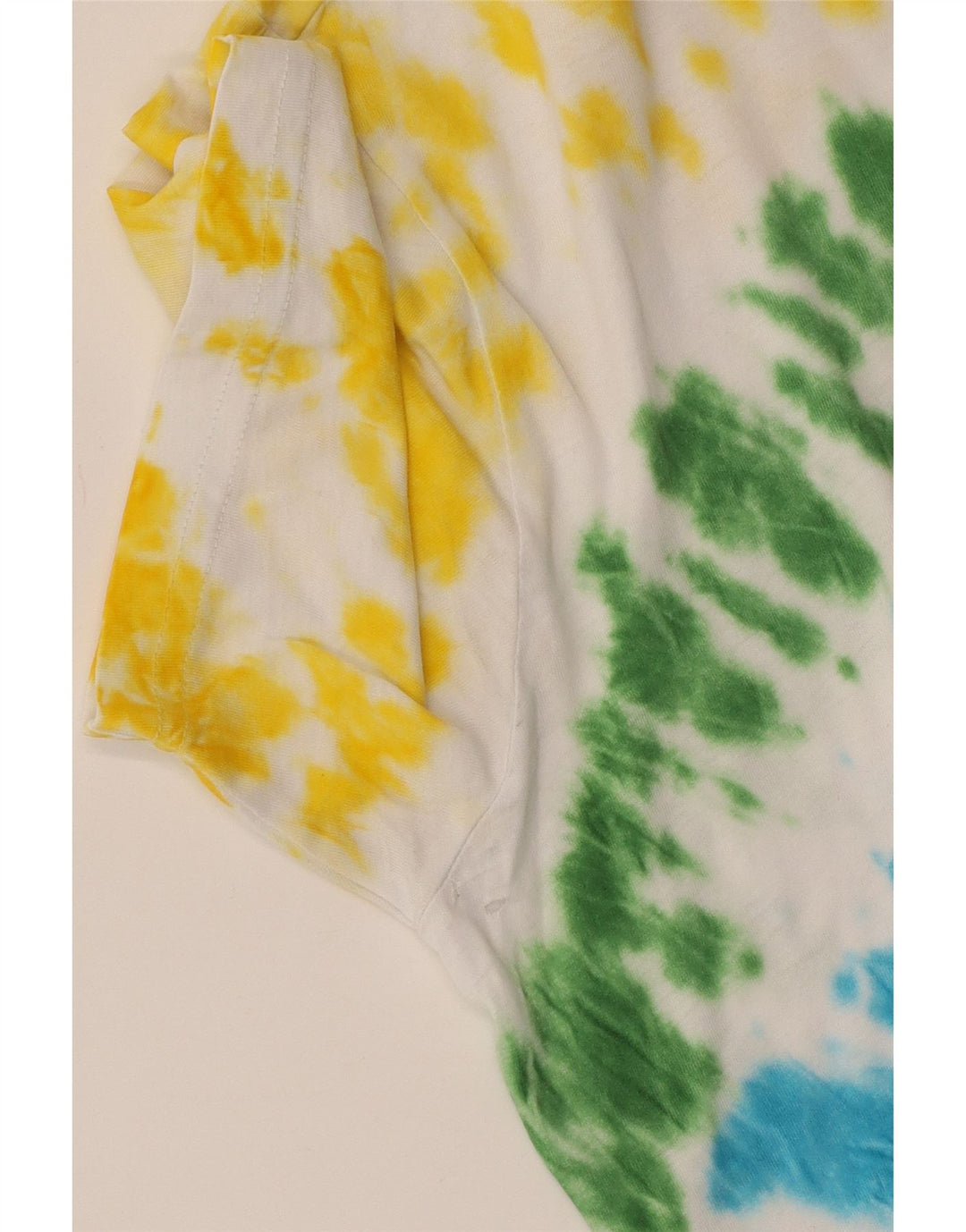 T-shirt da donna CHAMPION Top UK 16 grande cotone tie-dye multicolore