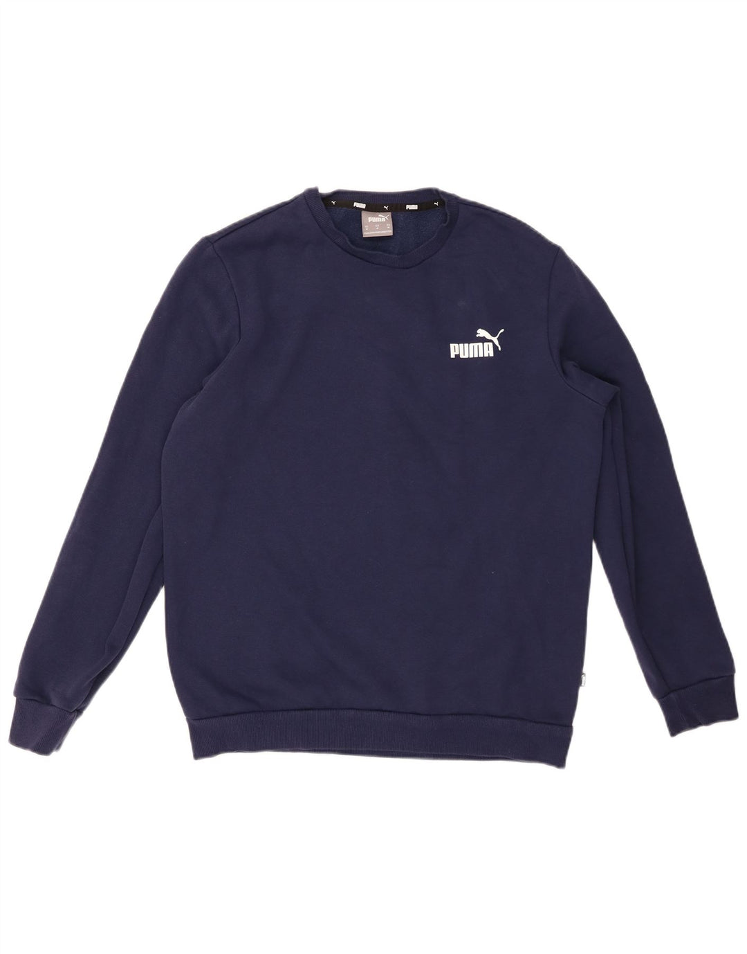 Felpa PUMA da uomo in cotone medio blu navy