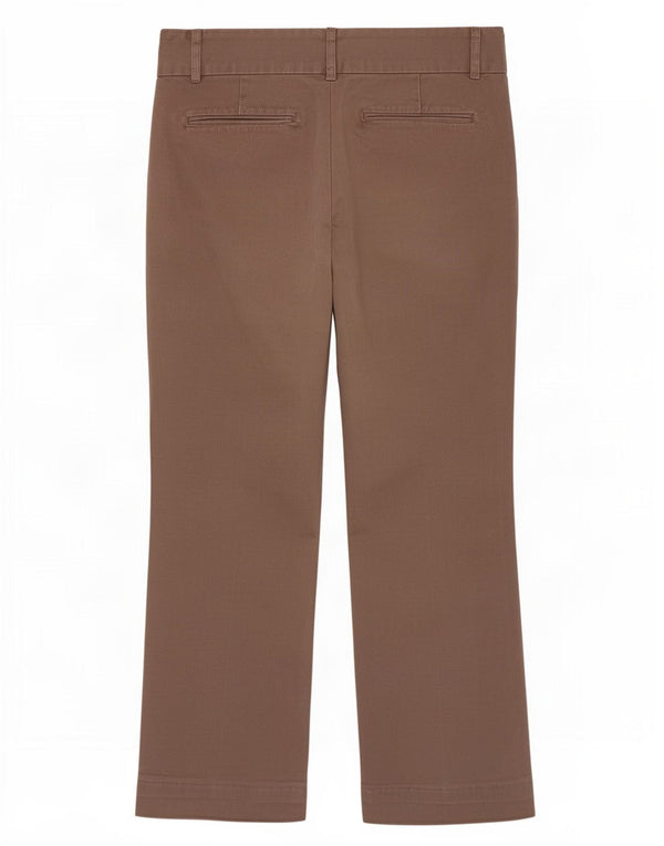 Pantaloni chino bootcut da donna Zara EU 36 XS W26 L28 cotone marrone