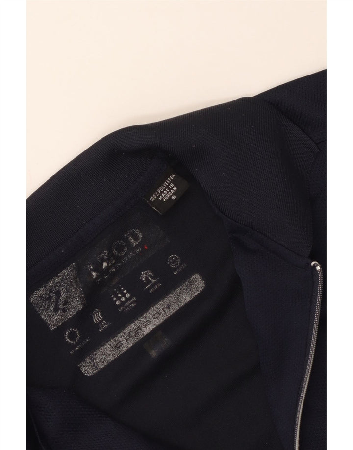 Polo da uomo Izod piccola in poliestere blu navy
