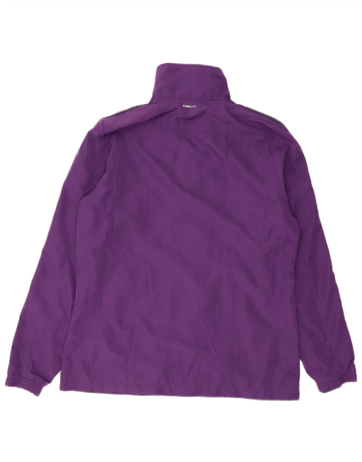 Giacca da tuta da donna Adidas Climalite UK 12 poliestere viola medio