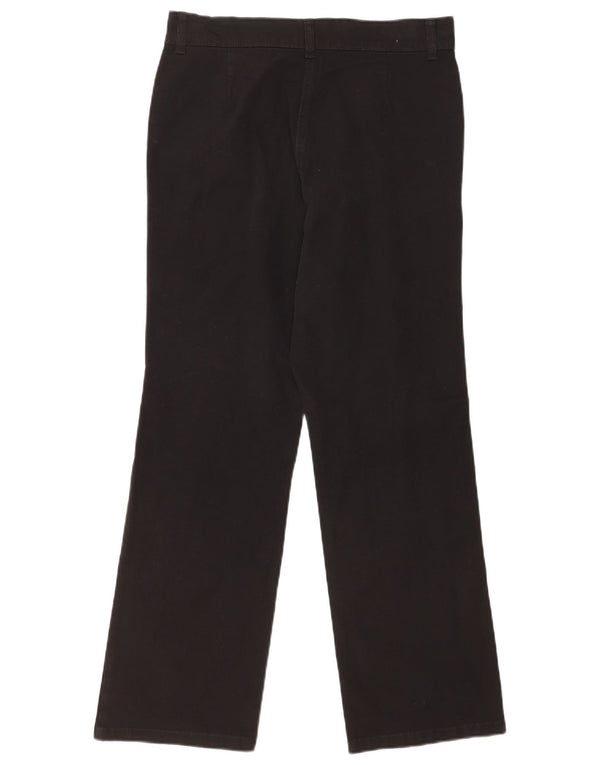 Pantaloni casual dritti da donna Marks & Spencer UK 12 medi W30 L29 neri