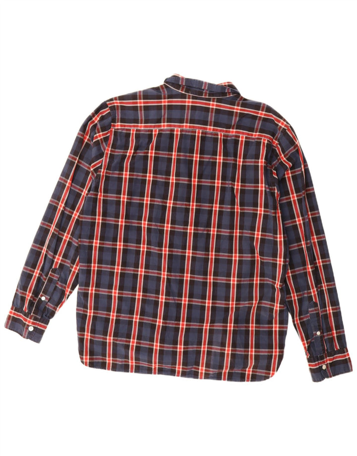 Camicia LEVI'S da uomo XL in cotone a quadri blu navy