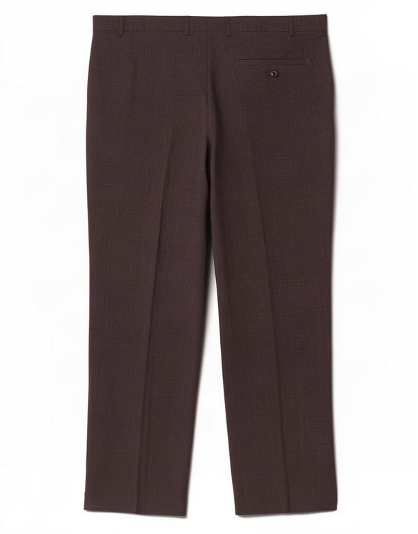 Pantaloni da abito dritti da uomo Marks & Spencer W42 L29 pied de poule grigi
