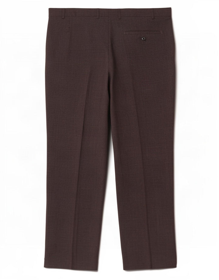 Pantaloni da abito dritti da uomo Marks & Spencer W42 L29 pied de poule grigi