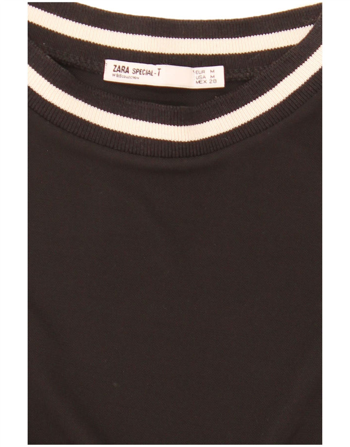 Canotta da donna Zara UK 14 color block medio nero