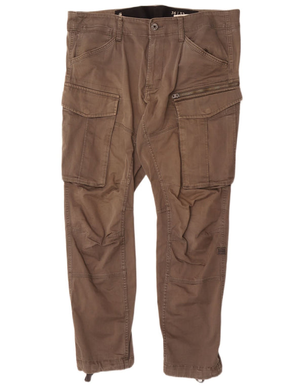 Pantaloni cargo slim da uomo G-Star W36 L32 cotone kaki