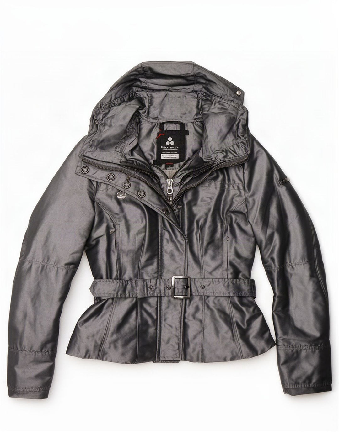 Giacca a vento con cappuccio da donna PEUTEREY UK 18 XL Argento Poliestere