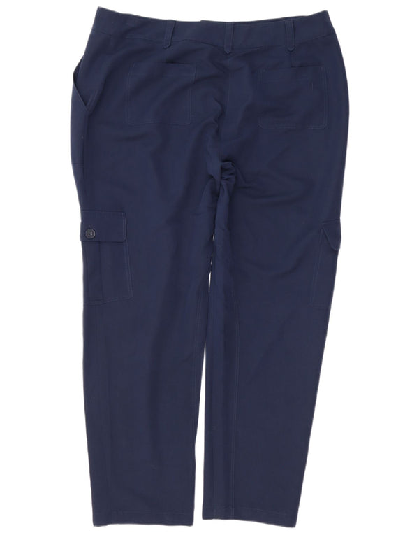 CREW CLOTHING Womens Tapered Cargo Trousers UK 18 XL W40 L30 Navy Blue