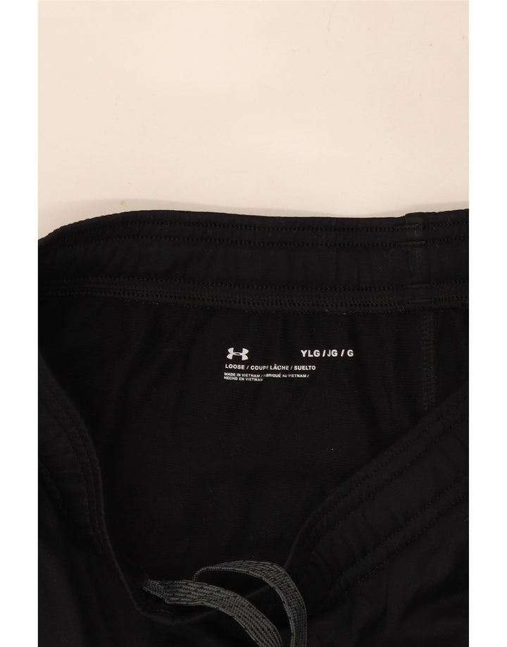 Pantaloni da tuta con grafica da ragazzo Under Armour 11-12 anni Large neri