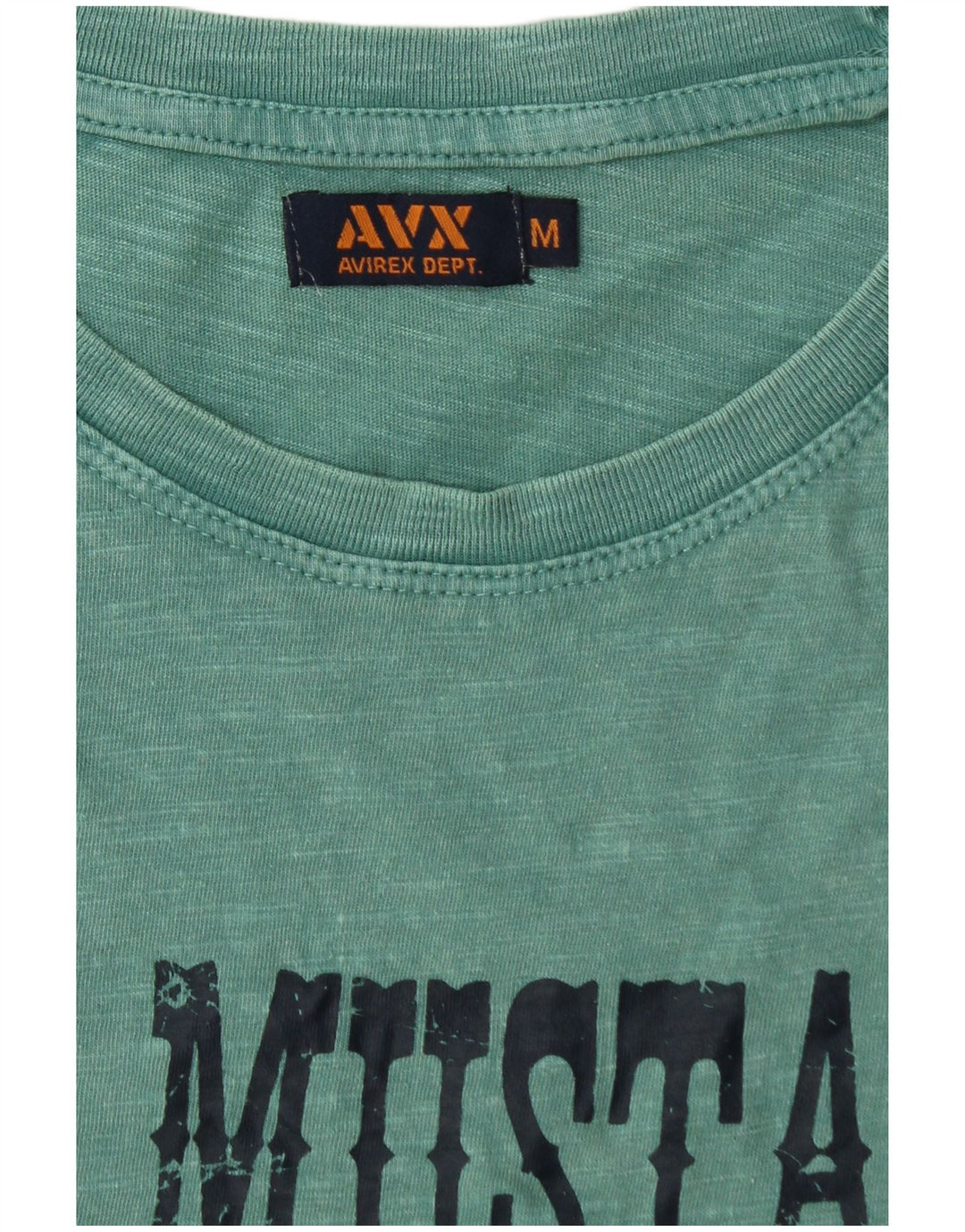 T-shirt grafica da uomo AVIREX Top in cotone verde medio