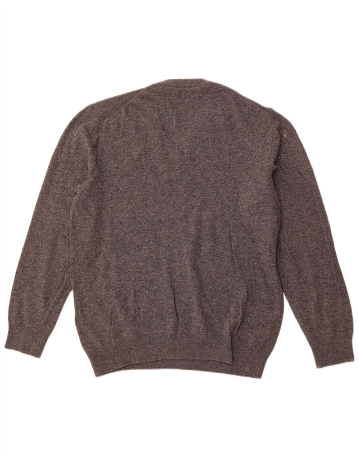 GANT Maglione da uomo con scollo a V 2XL Lana d'agnello grigia