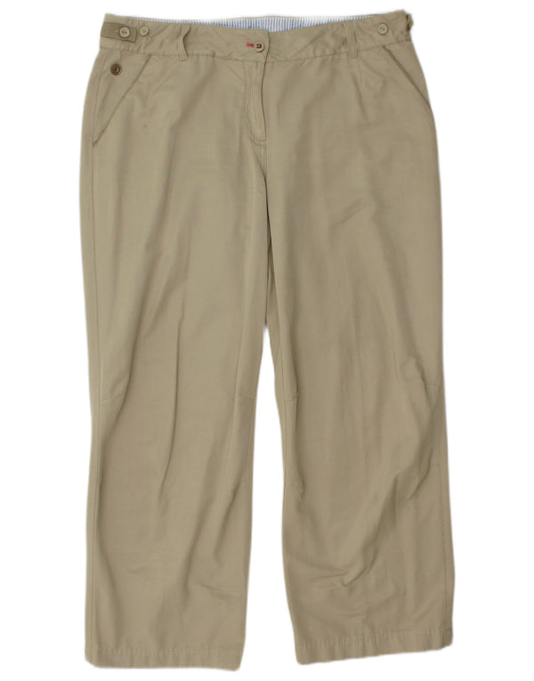 TOMMY HILFIGER Pantaloni casual dritti da donna EU 42 Large W34 L27 Beige