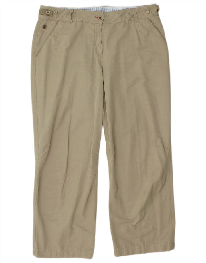 TOMMY HILFIGER Pantaloni casual dritti da donna EU 42 Large W34 L27 Beige