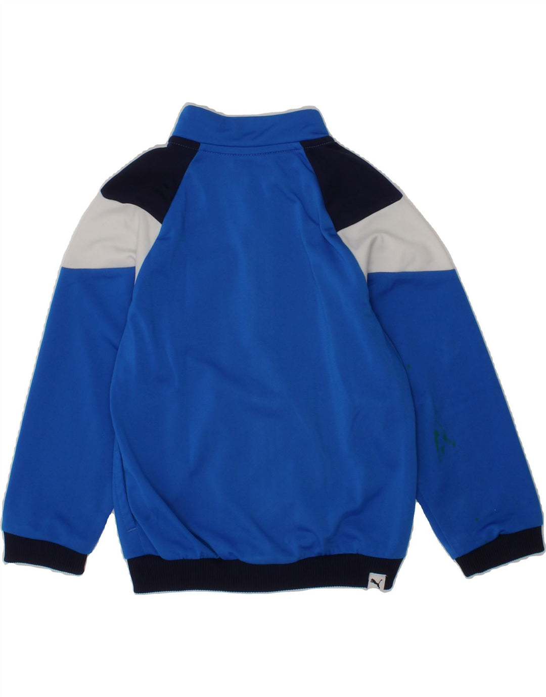 PUMA Boys Graphic Tracksuit Top Jacket 2-3 Years Blue Colourblock Vintage Puma and Second-Hand Puma from Messina Hembry 