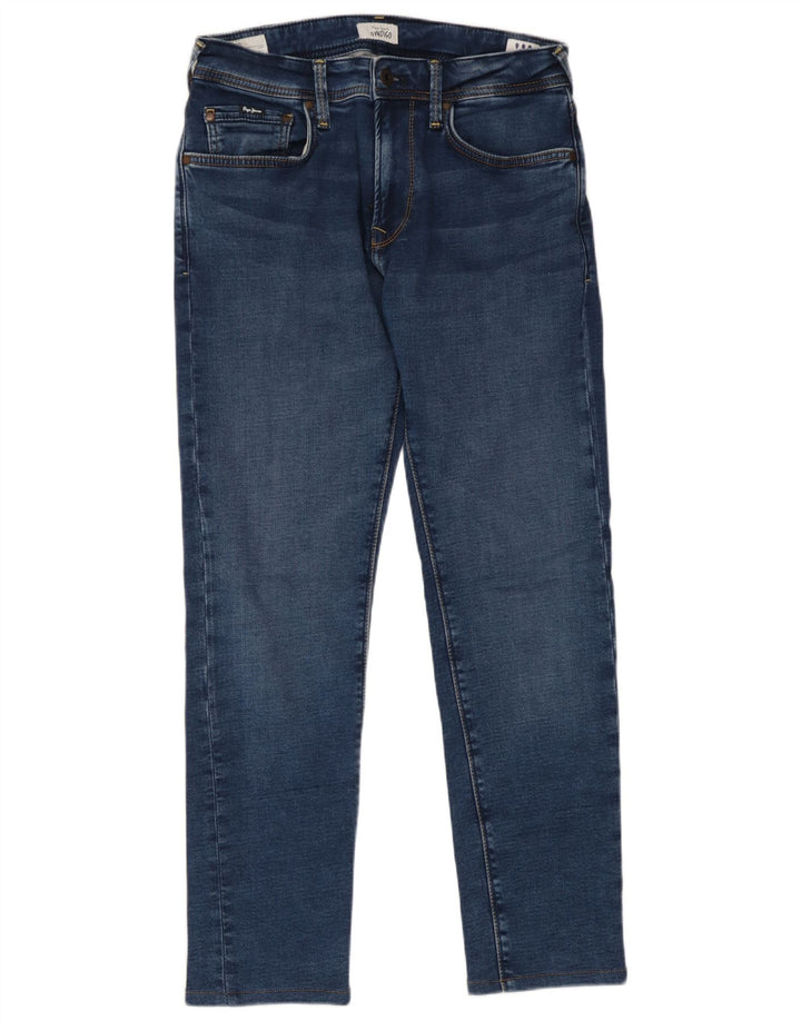PEPE Jeans Donna Slim W28 L28 Blu Cotone