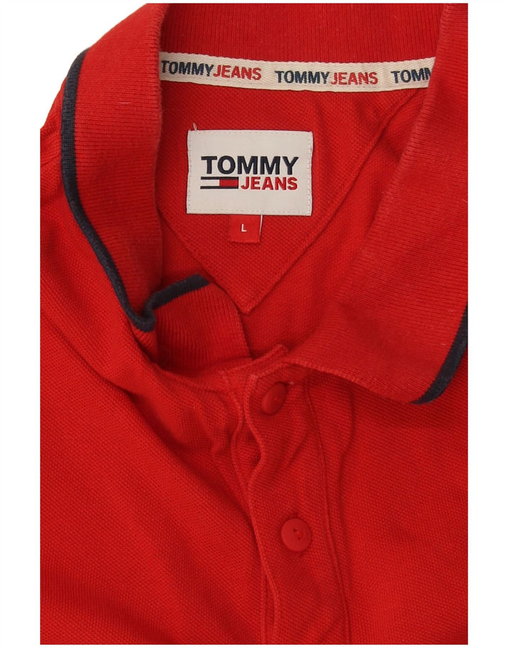 Polo da uomo Tommy Hilfiger grande rossa in cotone