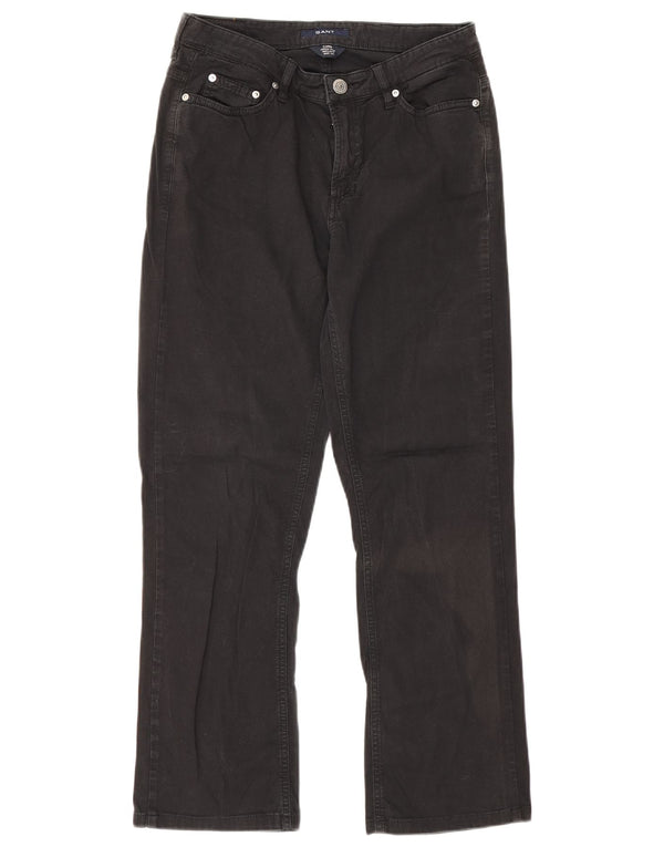 Jeans dritti da donna Gant W30 L27 cotone nero