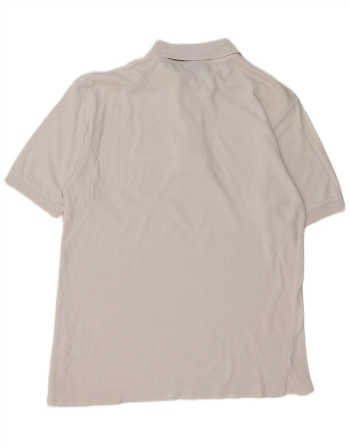 Polo da uomo Lotto in cotone bianco medio