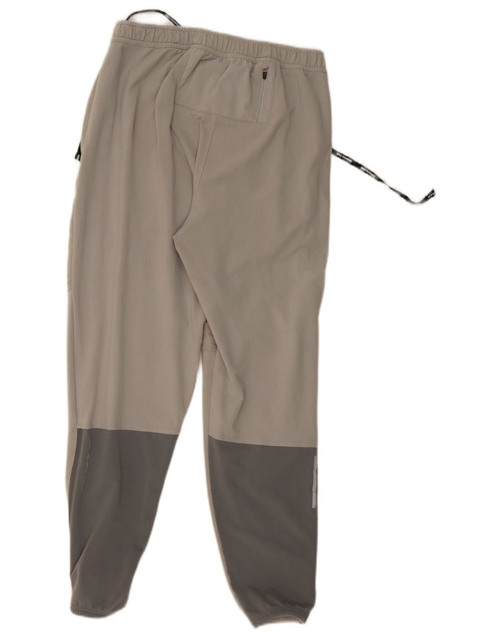 NIKE Mens Tracksuit Trousers Joggers Medium  Grey Colourblock
