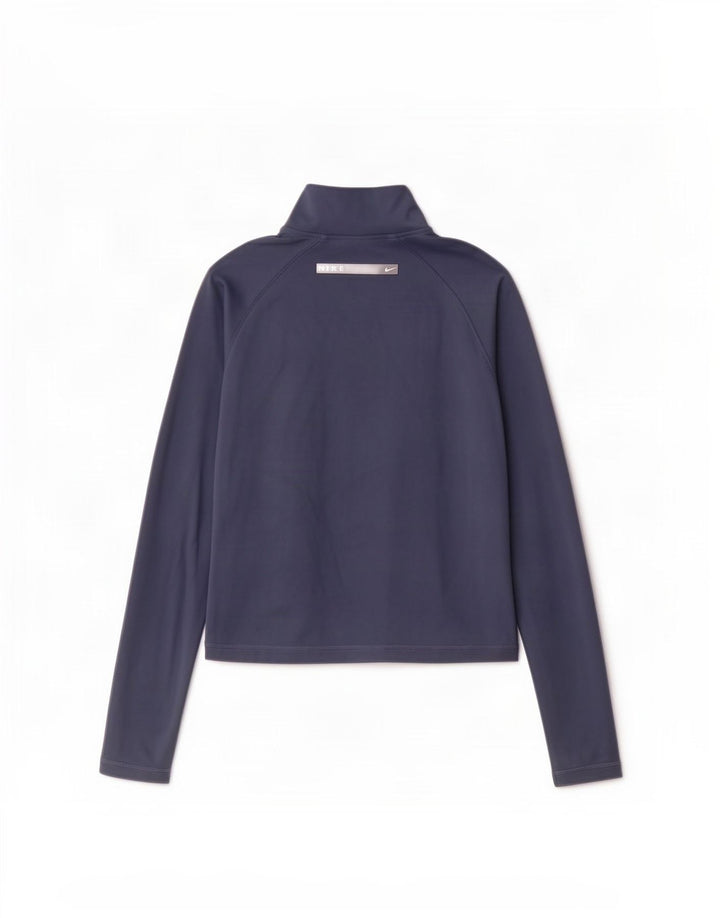Giacca corta da tuta da donna Nike UK 12 medio blu navy poliestere