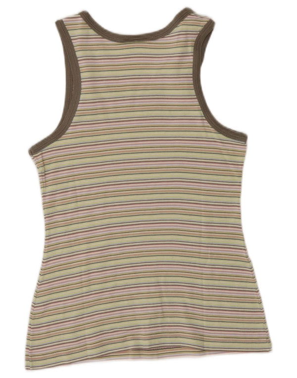 Canotta corta da donna Lacoste taglia 38 cotone a righe medio multicolore