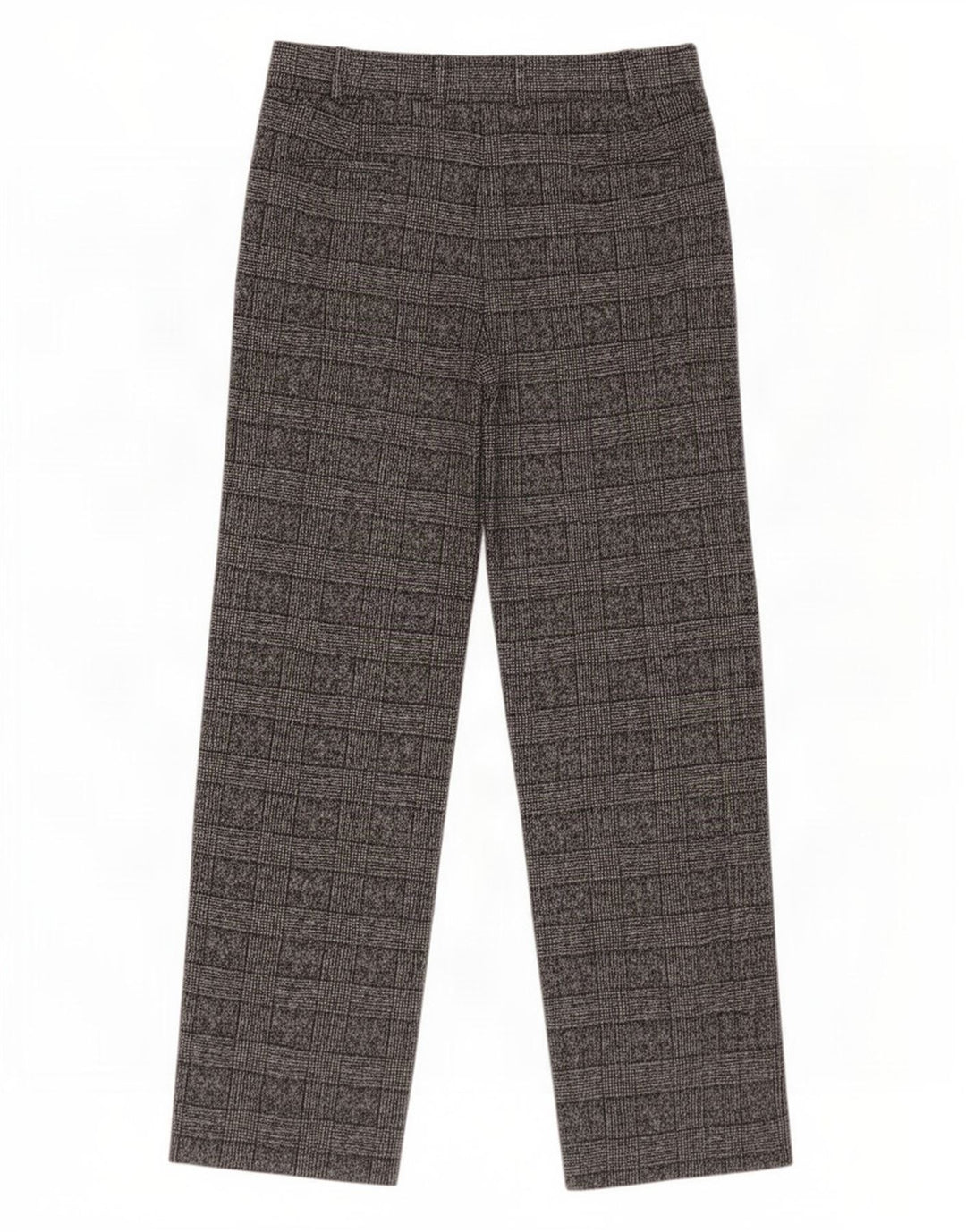 Pantaloni da abito da donna Marks & Spencer UK 14 Large W34 L32 a quadri grigi