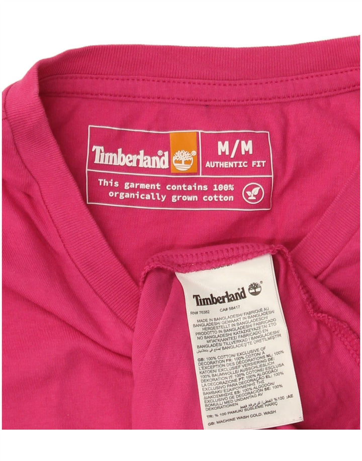 T-shirt grafica da uomo Timberland Top rosa medio