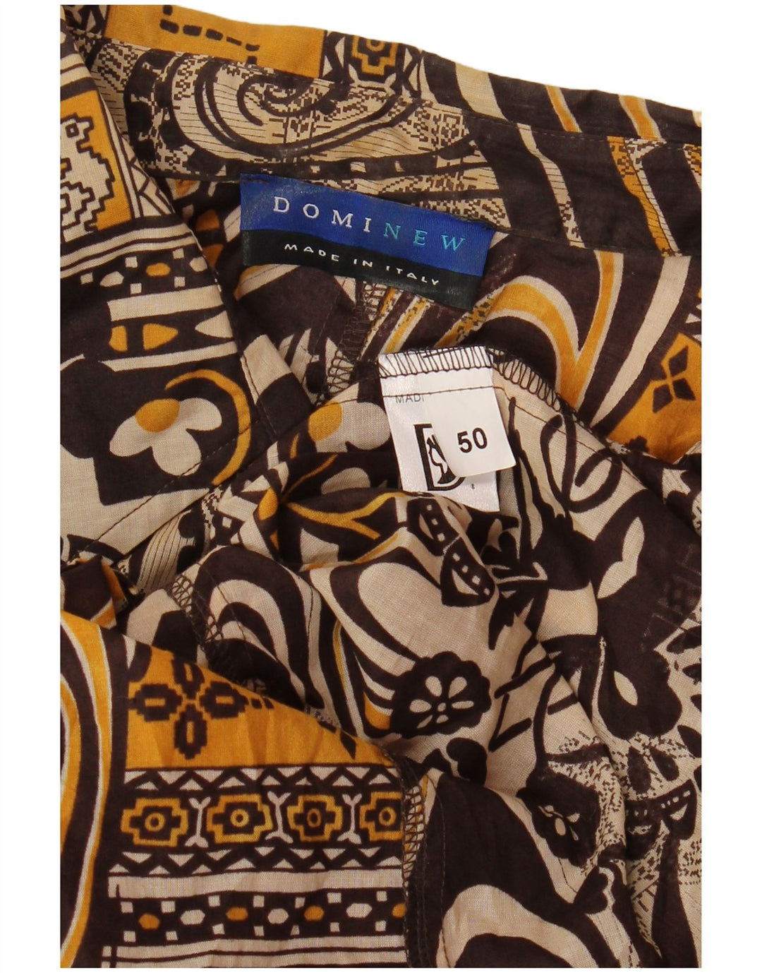 DOMINEW Camicetta da donna con maniche a 3/4 IT 50 XL Cotone floreale marrone