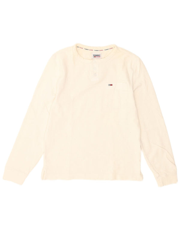 Tommy Hilfiger Uomo Top Manica Lunga XS Bianco