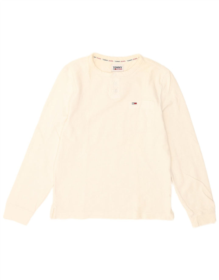 Tommy Hilfiger Uomo Top Manica Lunga XS Bianco