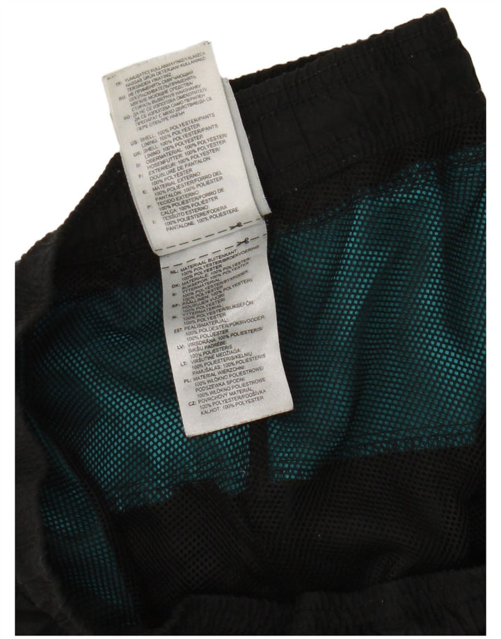Pantaloni da tuta da uomo Adidas Large neri in poliestere