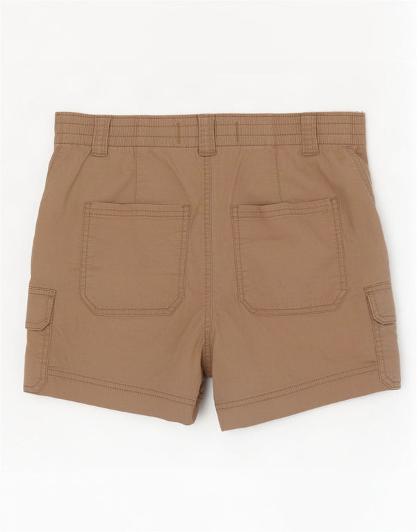Pantaloncini cargo Hollister da donna a vita alta Mom W30 di colore beige medio